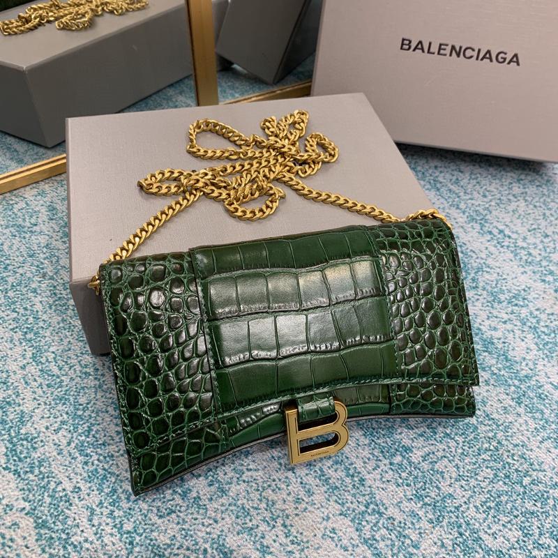 Balenciaga Bags 656050 Crocodile Dark Green